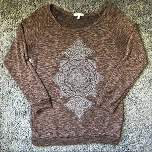 Mandala Print Sweater